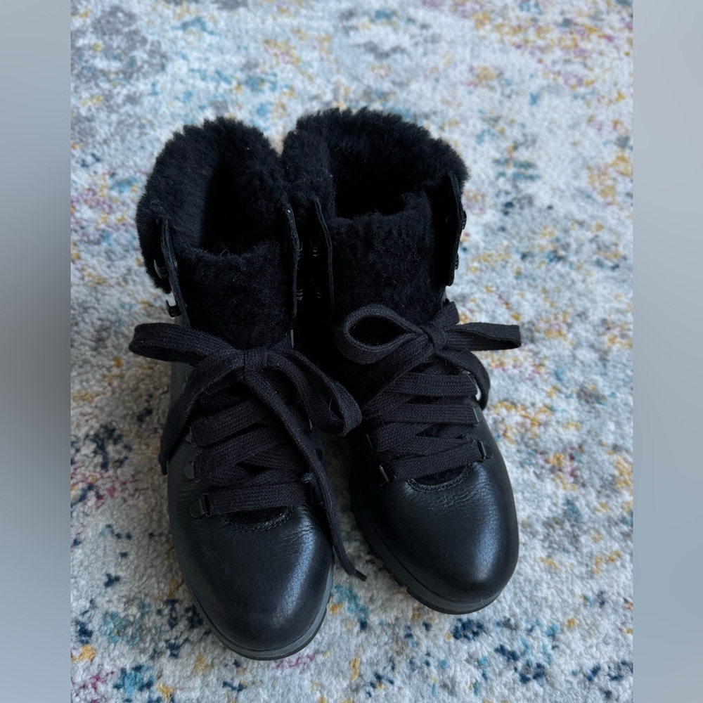 Bionic Women's Black Leather Boots Size 7.5 - Picture 5 of 10